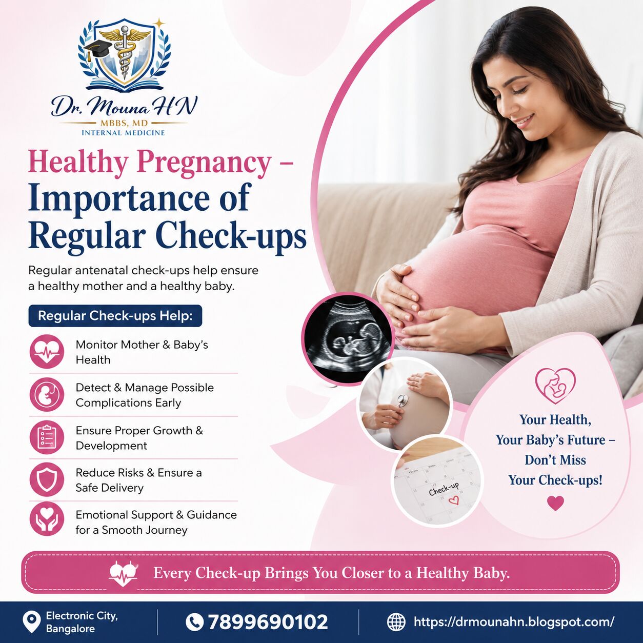 Bangalore, Health, Healthy Pregnancy &ndash; Importance Of Regular Check-ups - Dr. Mouna HN