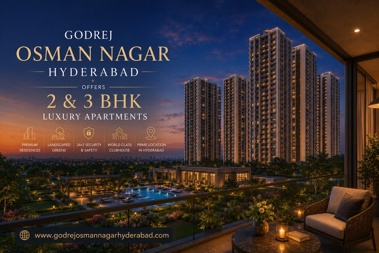 Hyderabad, Real Estate For Sale, Godrej Osman Nagar Hyderabad - Your Gateway To Better Living.