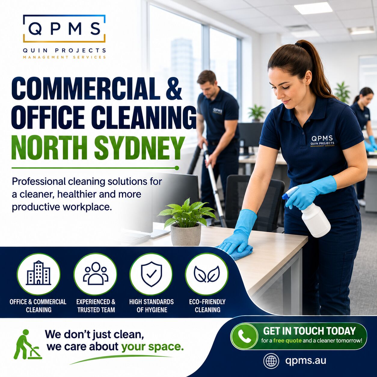 Sydney, Cleaning, Best Commercial & Office Cleaning North Sydney | QPMS Cleaning Services