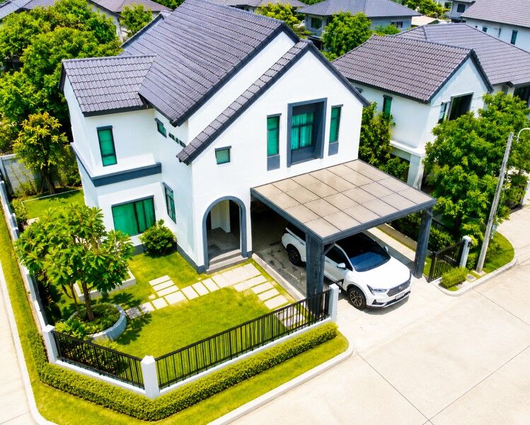 Bangkok, Villas, THB 47999,  58 Sq. Feet,  Near Sermsuk Market 1 Km. Lotus Bang Bo 60 Sq M. ABAC Bangna For Rent, 2-story Detached
