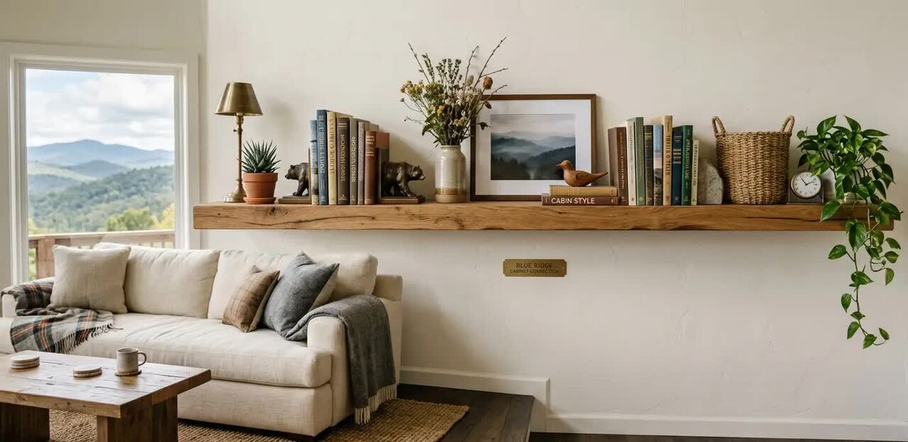 New York, Business, Wood Floating Shelf For Modern Home D&eacute;cor
