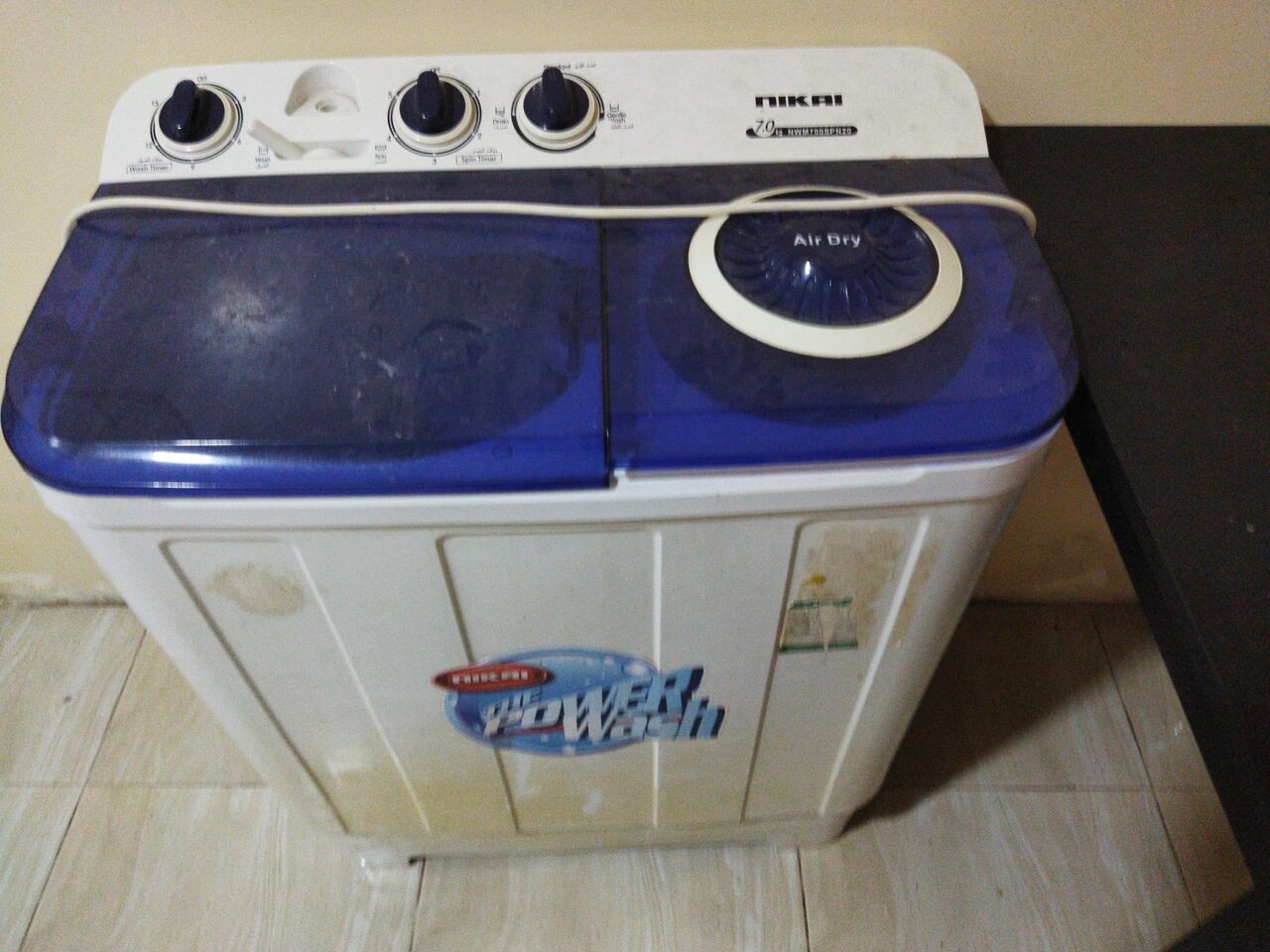 Al Jubail Al Balad, Appliances, SAR 200,  Washing Machine For Sale Nikai 7Kg With Drayer