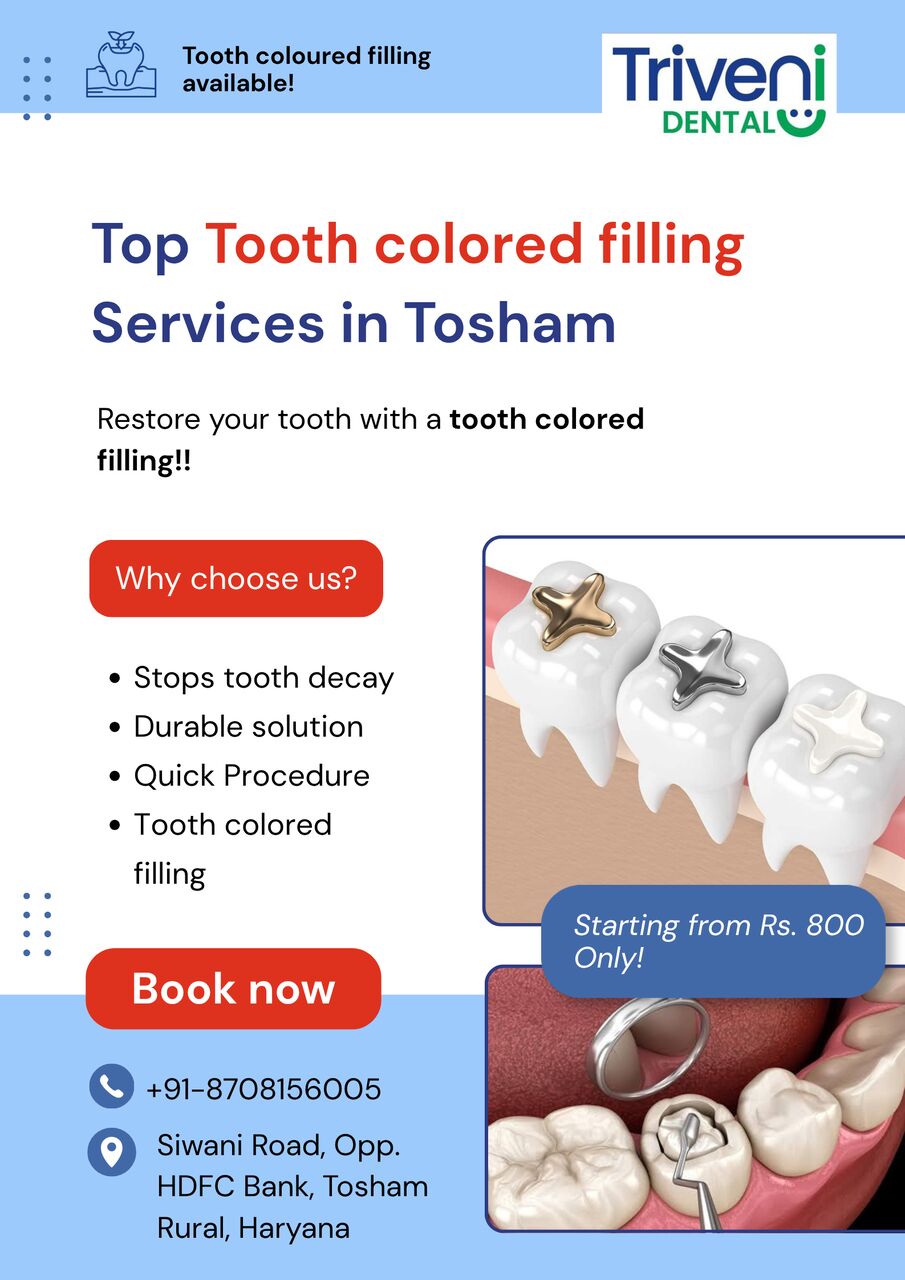 Haryana, Dental, Tooth-Coloured Filling Treatment In Tosham | Triveni Dental