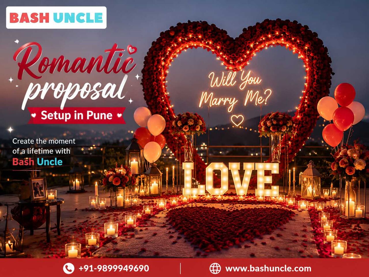 Pune, Medical, Romantic Proposal Setup In Pune | Bash Uncle