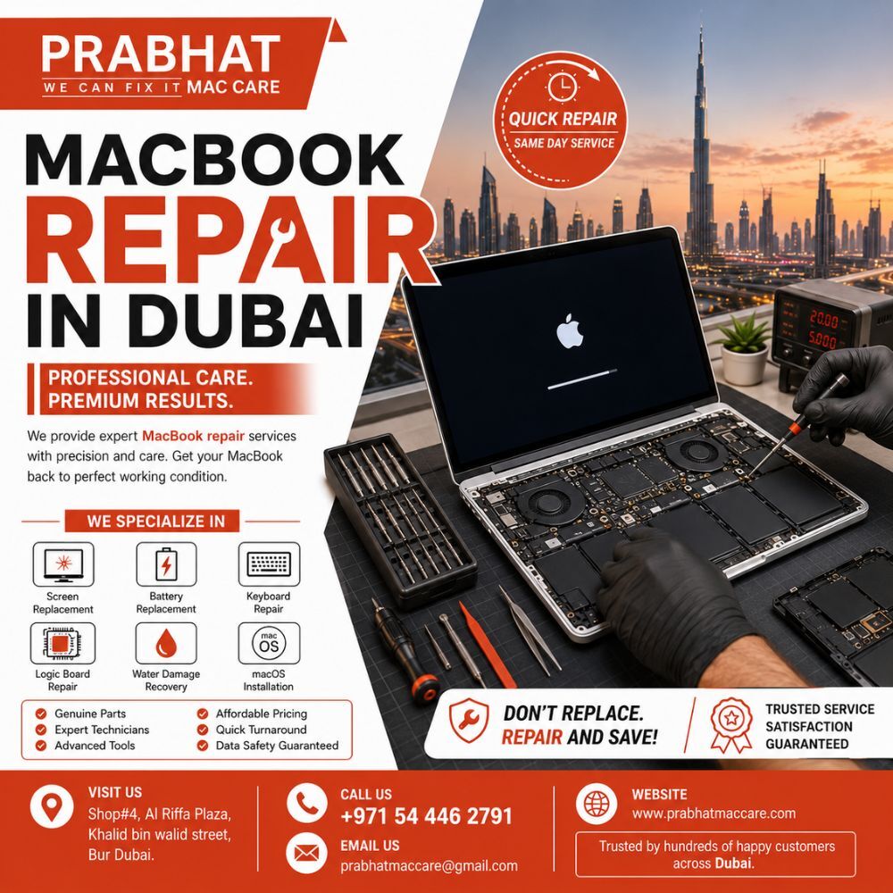 Dubai, Appliance Repair, Same Day MacBook Repair In Dubai For Quick Laptop Solutions
