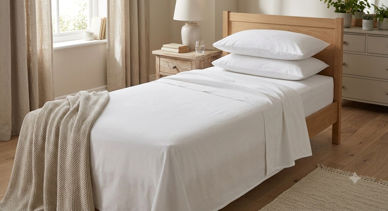 Kabul, Household Items, AFN 1499,  Cotton Bed Sheet For Single Bed Handloom 90×60 Inches | Theindiglobal