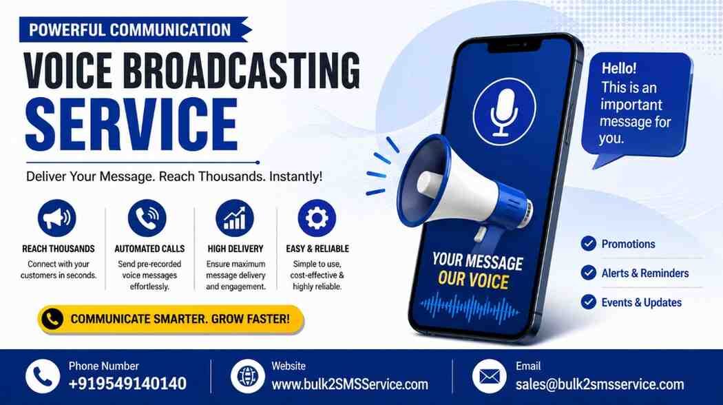 Gurugram, Business, Scalable Voice Broadcasting Solution For Enterprises
