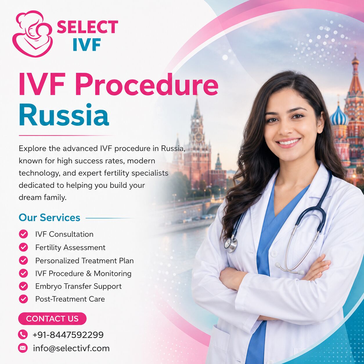 Moscow, Health, IVF Procedure Russia