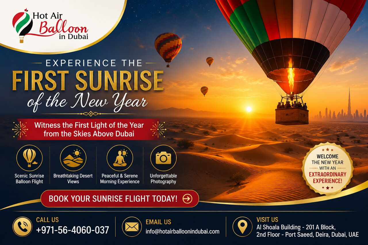 Dubai, Travel, HotAirBallooninDubai First Sunrise Celebration