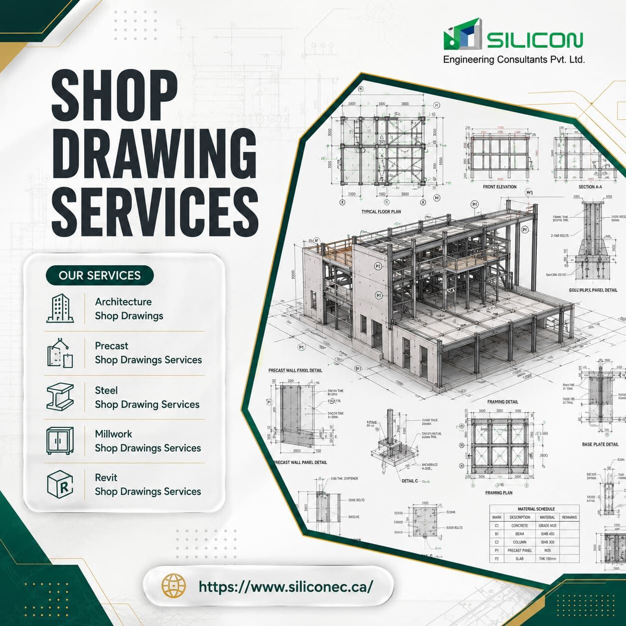 Winnipeg, Construction, Comprehensive Shop Drawing Services For AEC Projects  From $15/Hour