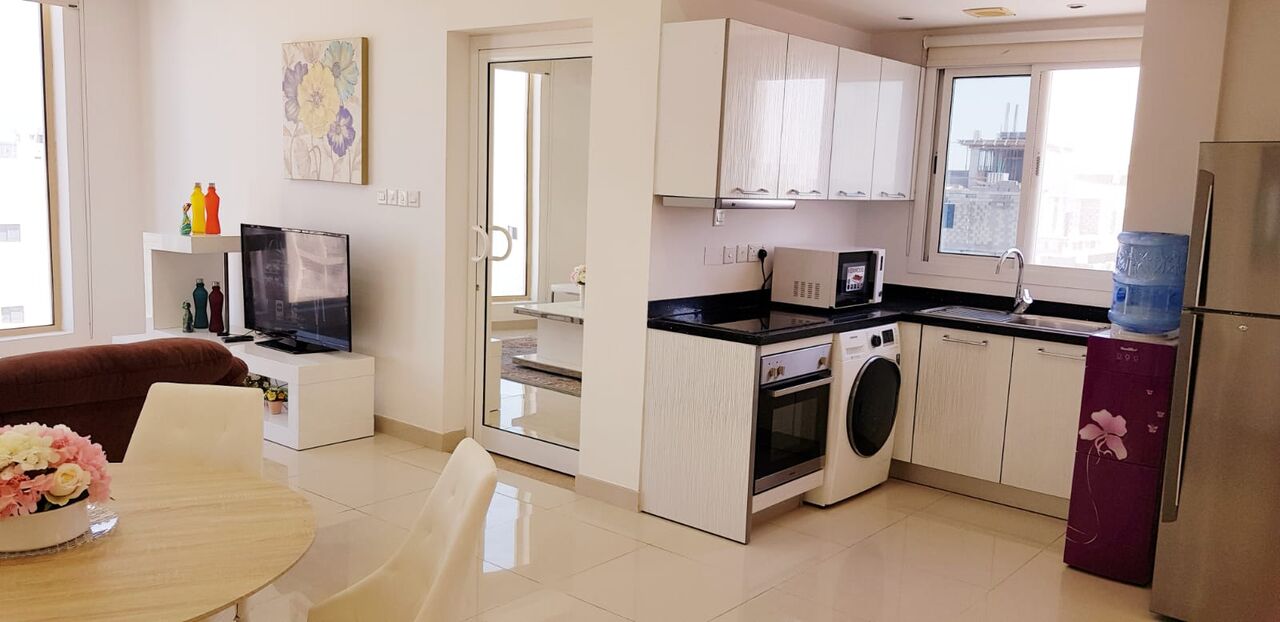 Hidd, Apartments, Flats, Houses & Villas, BHD 260/month,  Furnished,  1 BR,  Flat For Rent In Hidd
