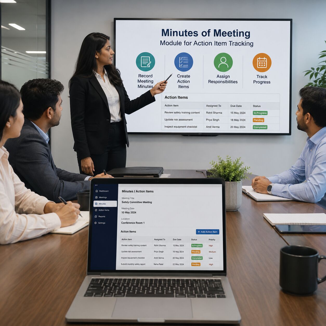 Dublin, Software Development, Minutes Of Meeting Module For Action Item Tracking Software