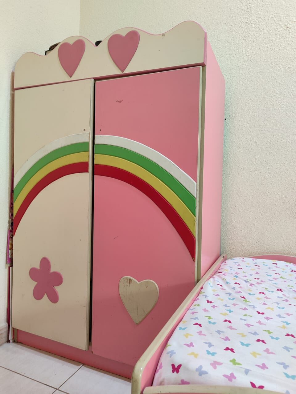 Jubail, Household Items, SAR 125,  Girls Sigle Bed With Wadrobe