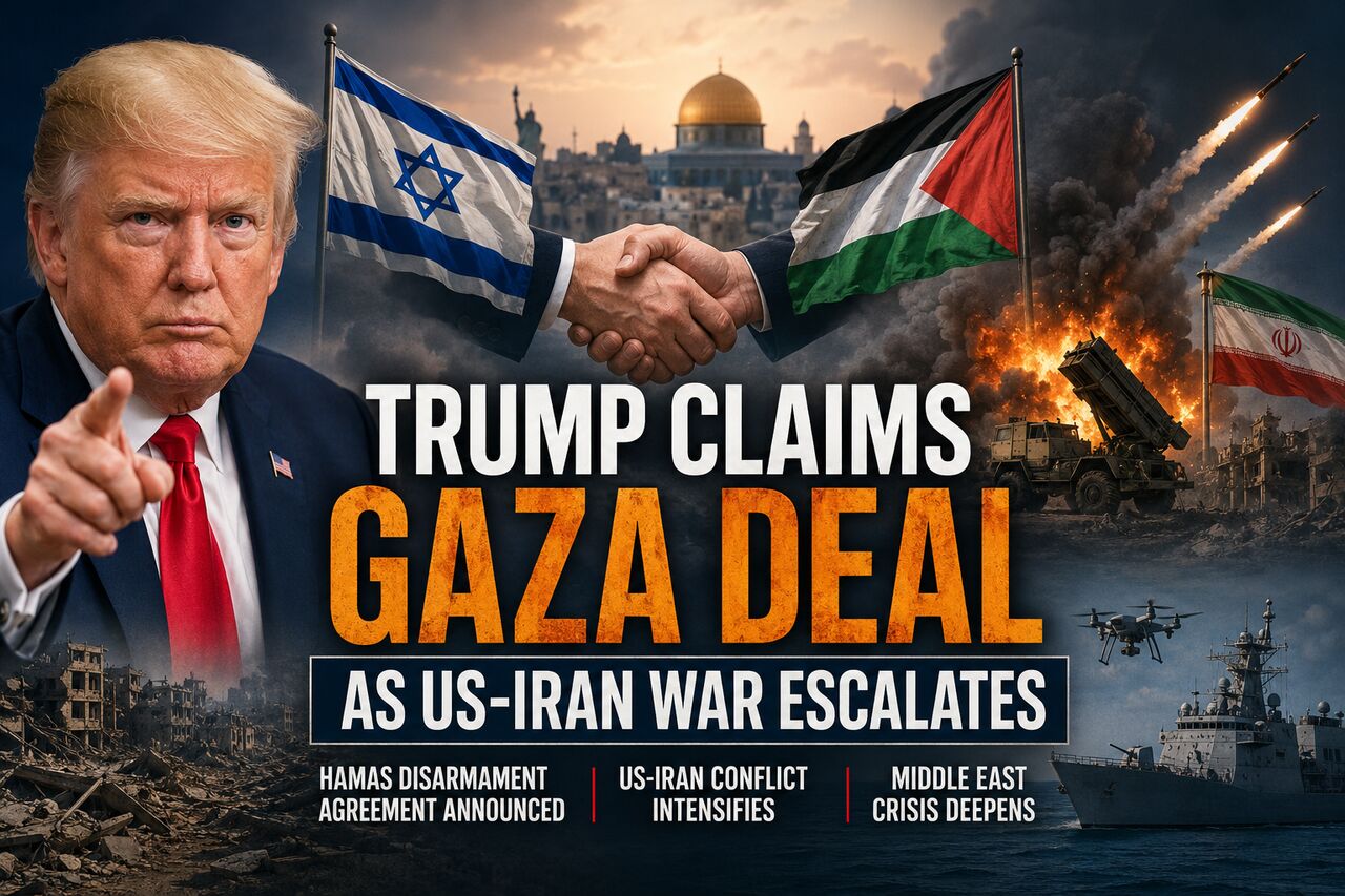 New York, Manpower, Trump Claims Gaza Peace Deal Amid US-Iran War