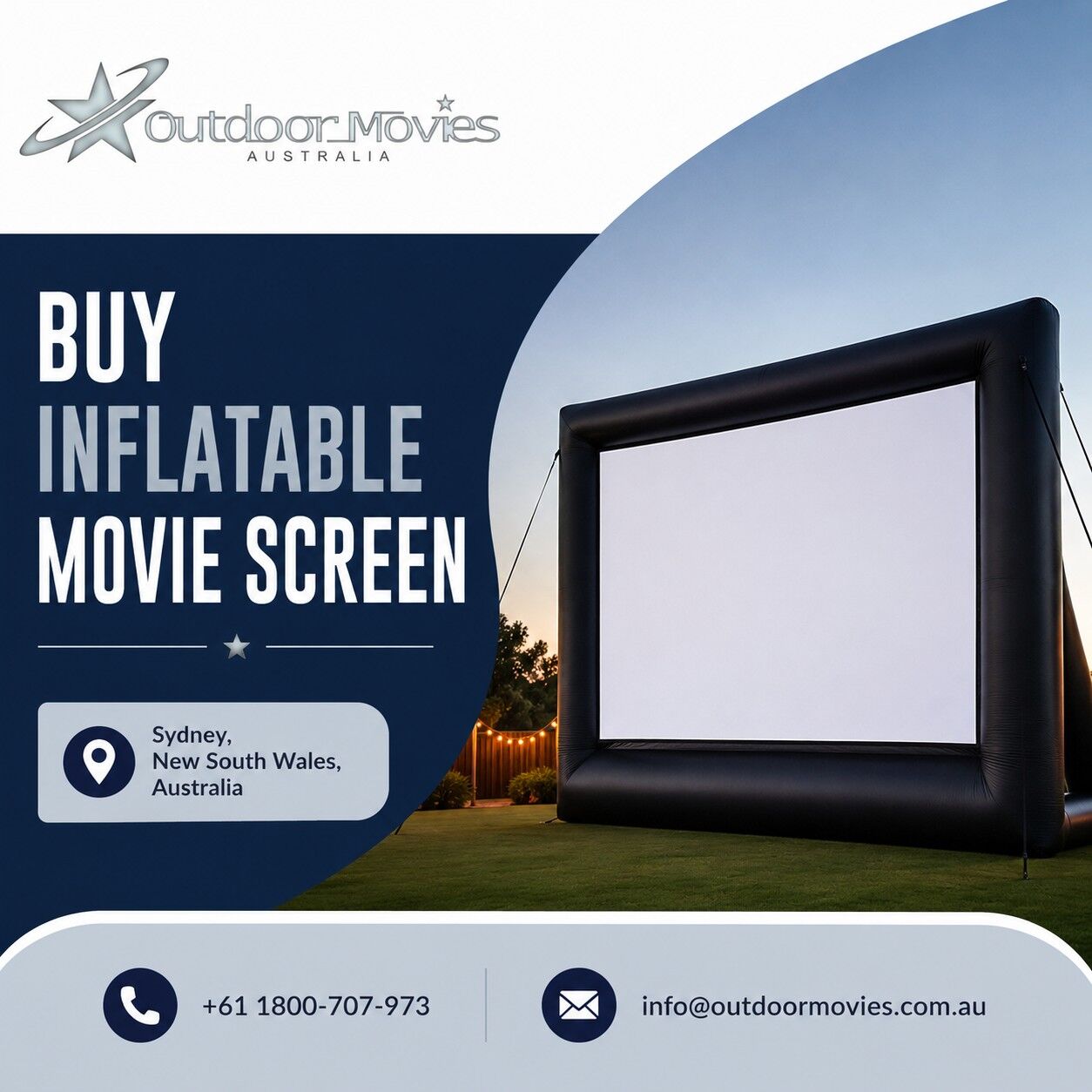 Sydney, Equipment Rental, Buy Inflatable Movie Screen &ndash; Commercial-Grade Outdoor Cinema Equipment