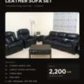 SAR 2200,  Leather Sofa Set For Sale
