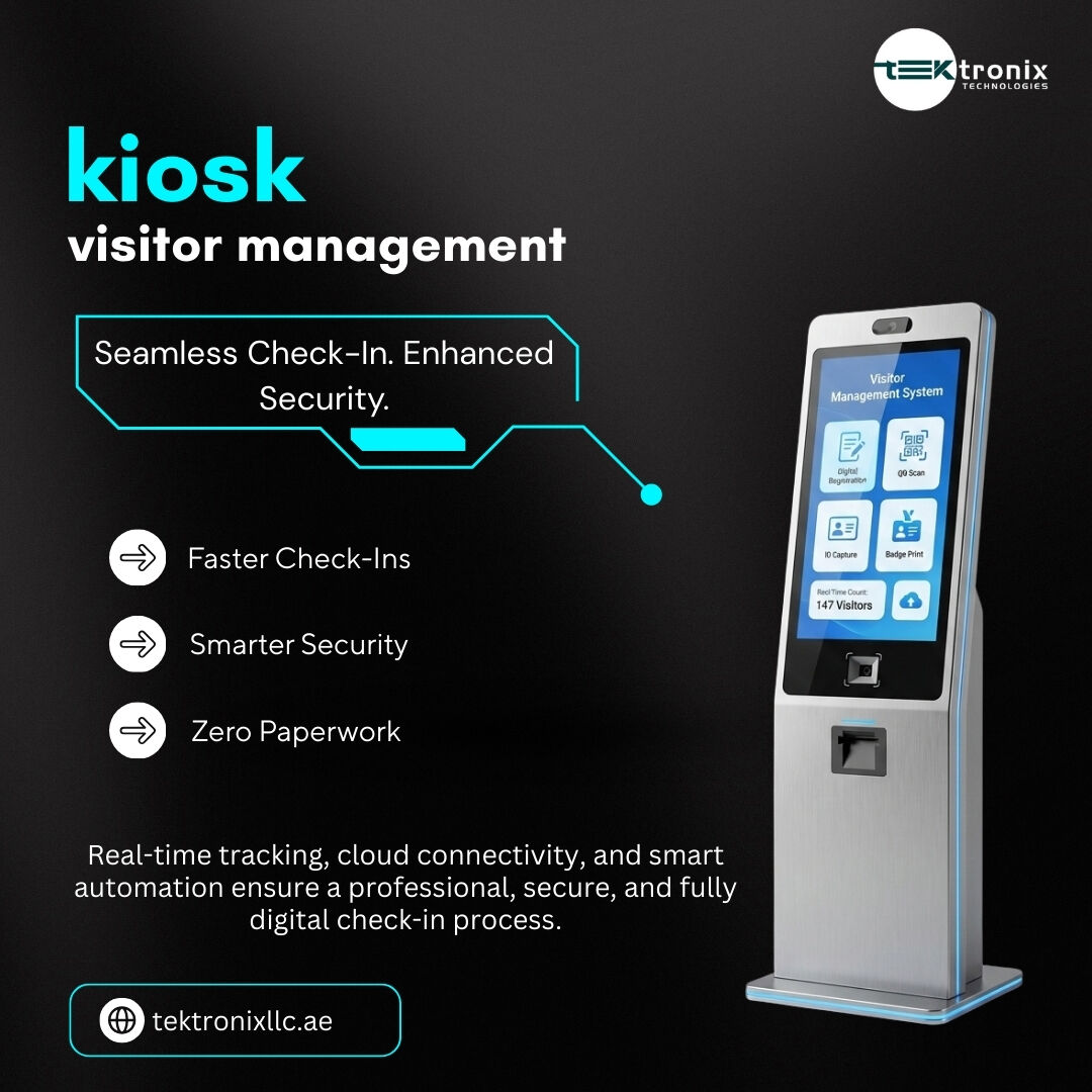 Dubai, Technical, Intelligent Kiosk Visitor Management For Smarter Workplaces In UAE