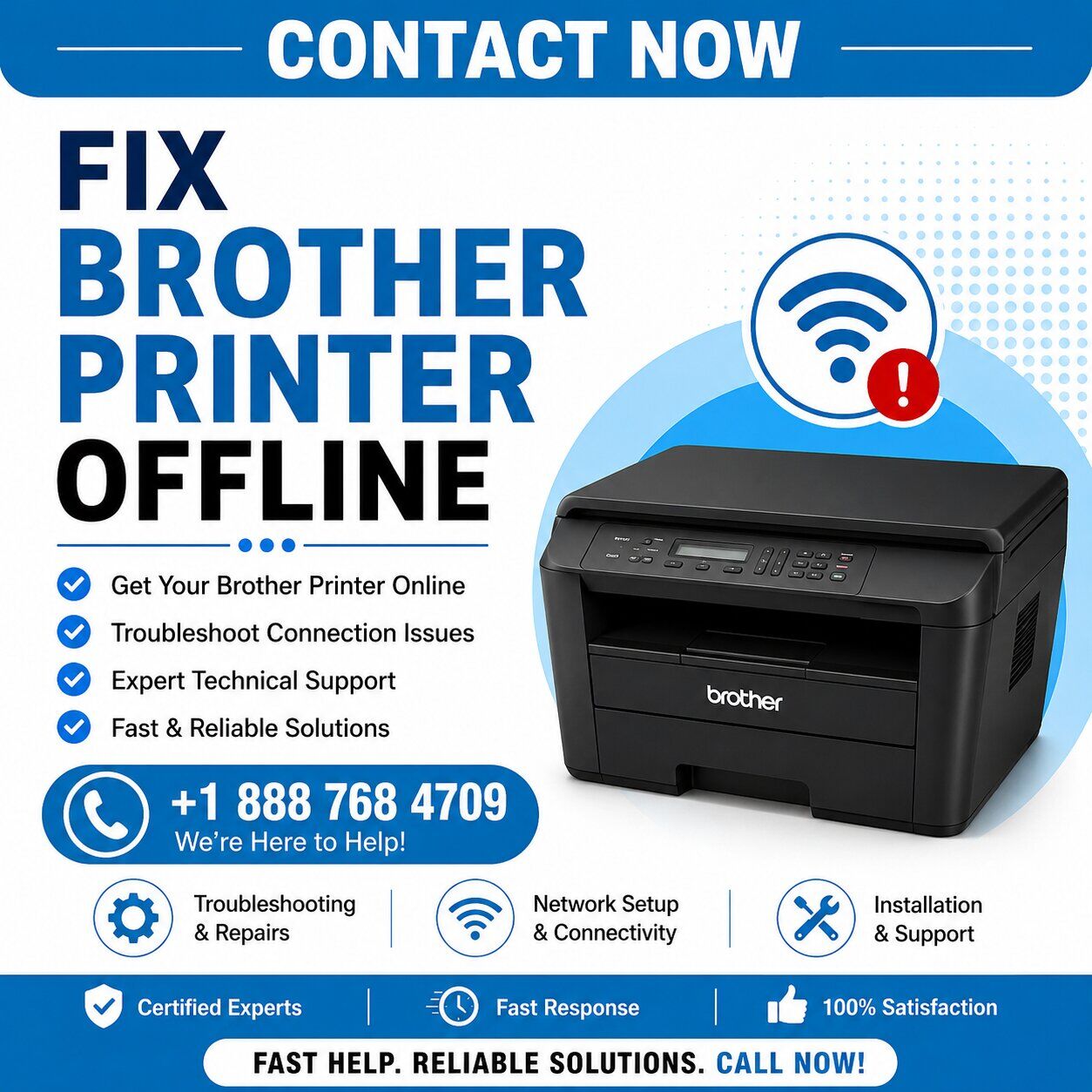 New York, Printing, Fix Brother Printer Offline Issues Quickly With Expert Support