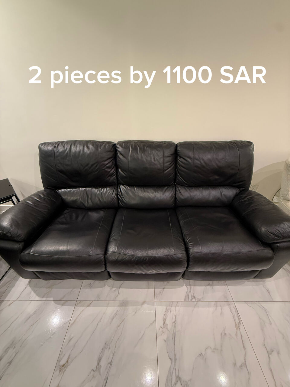Riyadh, Furniture, SAR 1100,  Two Leather Sofas