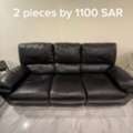 SAR 1100,  Two Leather Sofas