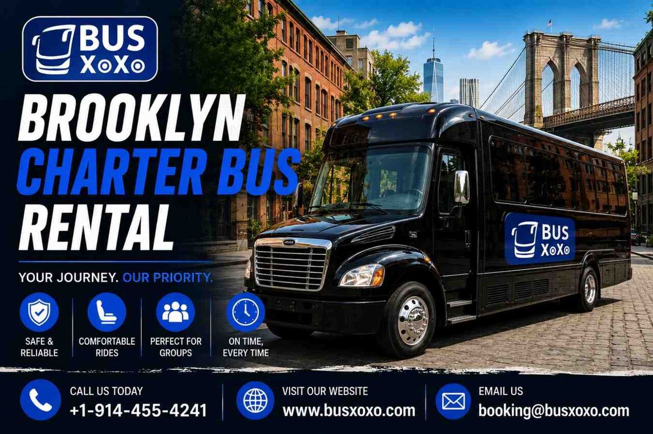 New York, Travel, Luxury Charter Bus Brooklyn For Comfortable & Stylish Group Travel
