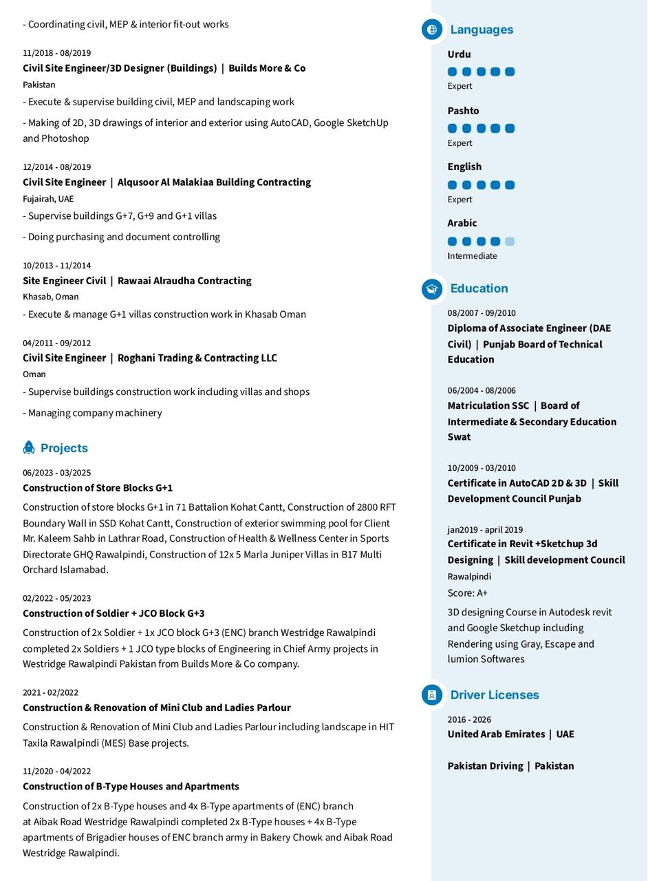 Riyadh, Job Seekers, Site Engineer (civil) /Construction Manager/QS)/Draftsman