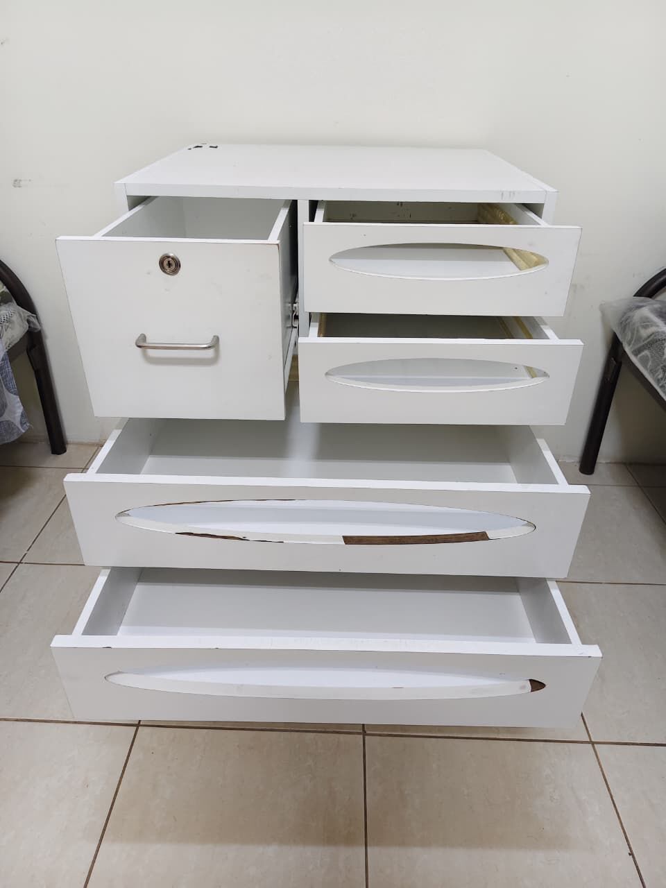 Jubail, Furniture, Study Table With Chair, Wall Mirror And Storage Cabinet With Drawers