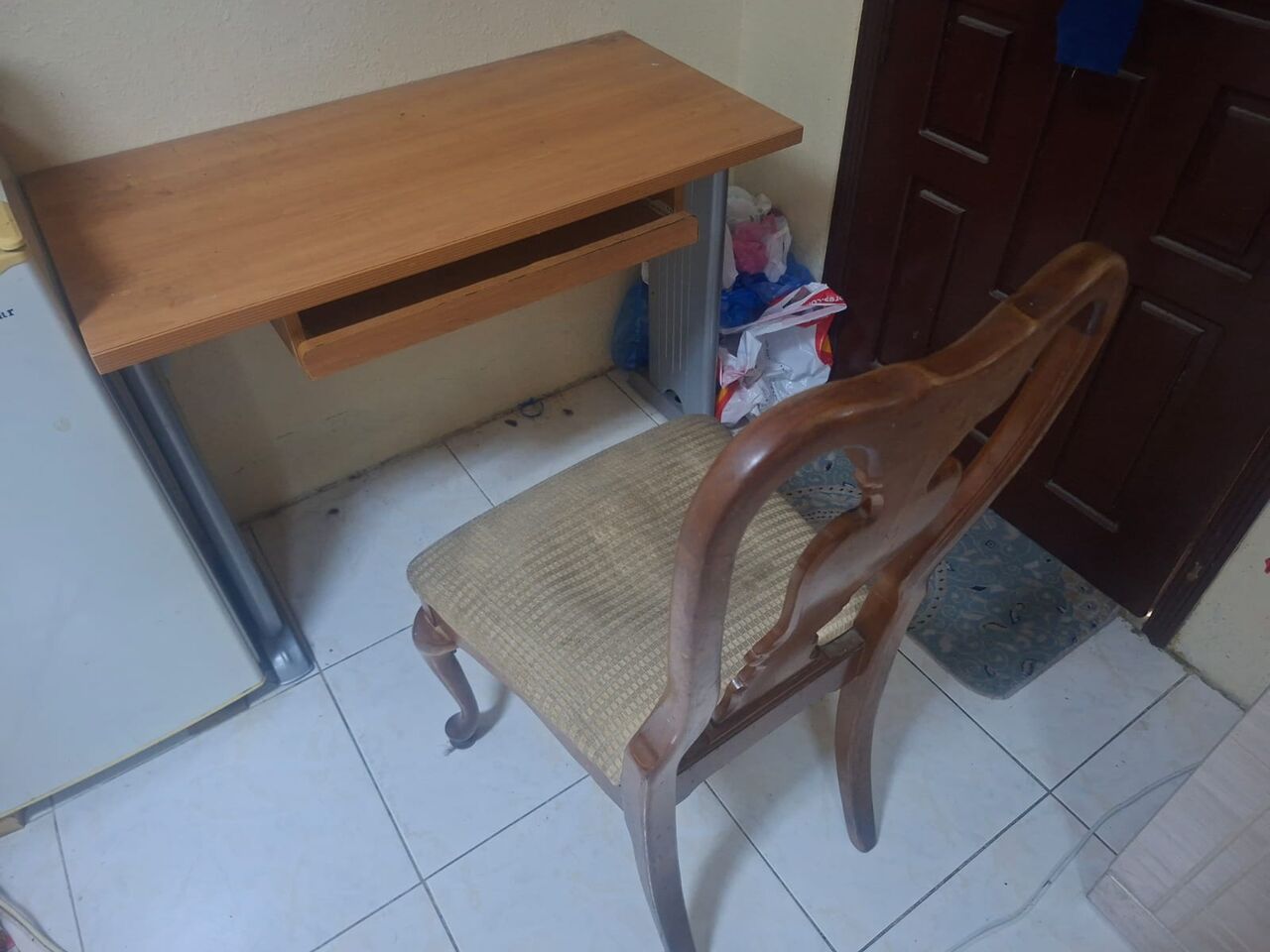 Jubail, Furniture, Study Table With Chair, Wall Mirror And Storage Cabinet With Drawers