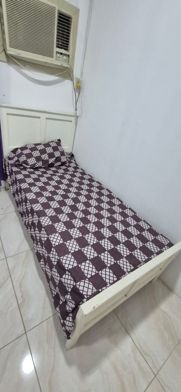 Jubail, Furniture, SAR 100,  Wooden Single Bed White Color 100sr