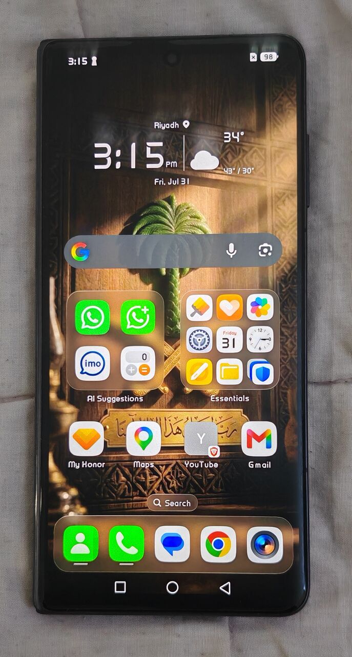 Riyadh, Mobile Phones, SAR 2900,  Honor Magic V3 - Black (512GB, 12 +12 GB RAM) In Premium Condition
