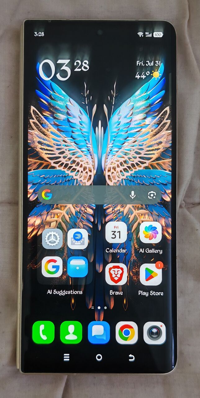 Riyadh, Mobile Phones, SAR 1250,  Tecno Phantom V Fold 12 GB &ndash; 256 GB Inner Display Not Working - Only Mobile