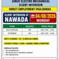 Client Interview In Nawada Bihar On 4th August 2026 For GINCO Electro Mechanical Contracti
