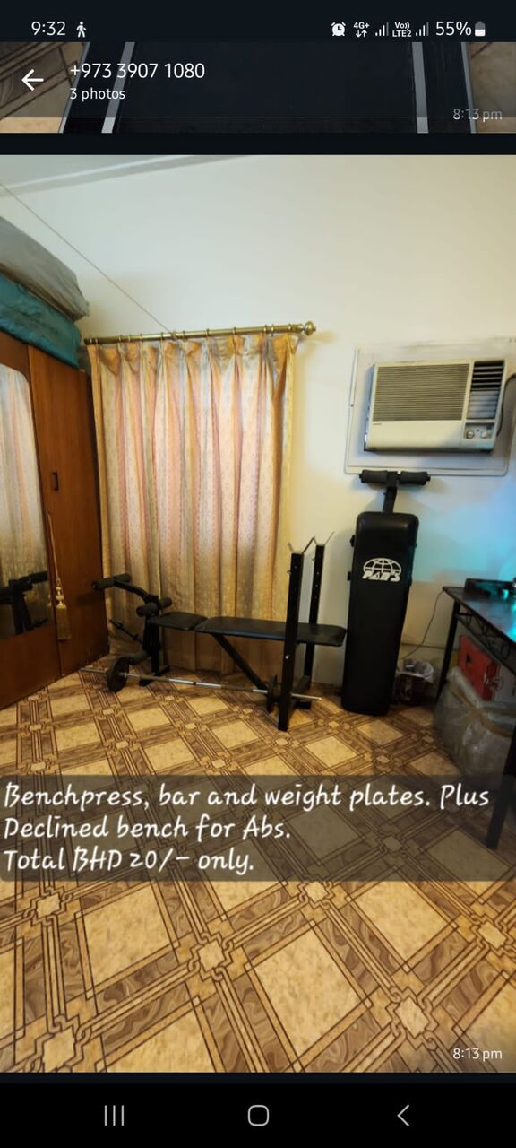 Manama City Centre, Sporting Goods, BHD 80,  Treadmill And Other Exercise Equipments For Sale. All In  Good Condition.