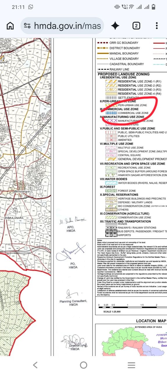 Hyderabad, Commercial Plots, INR 30000,  2783 Sq. Yard,  2783 Sqrds Commercial Use Zone Commercial Land Available For Sale At Near Shadnagar-RR