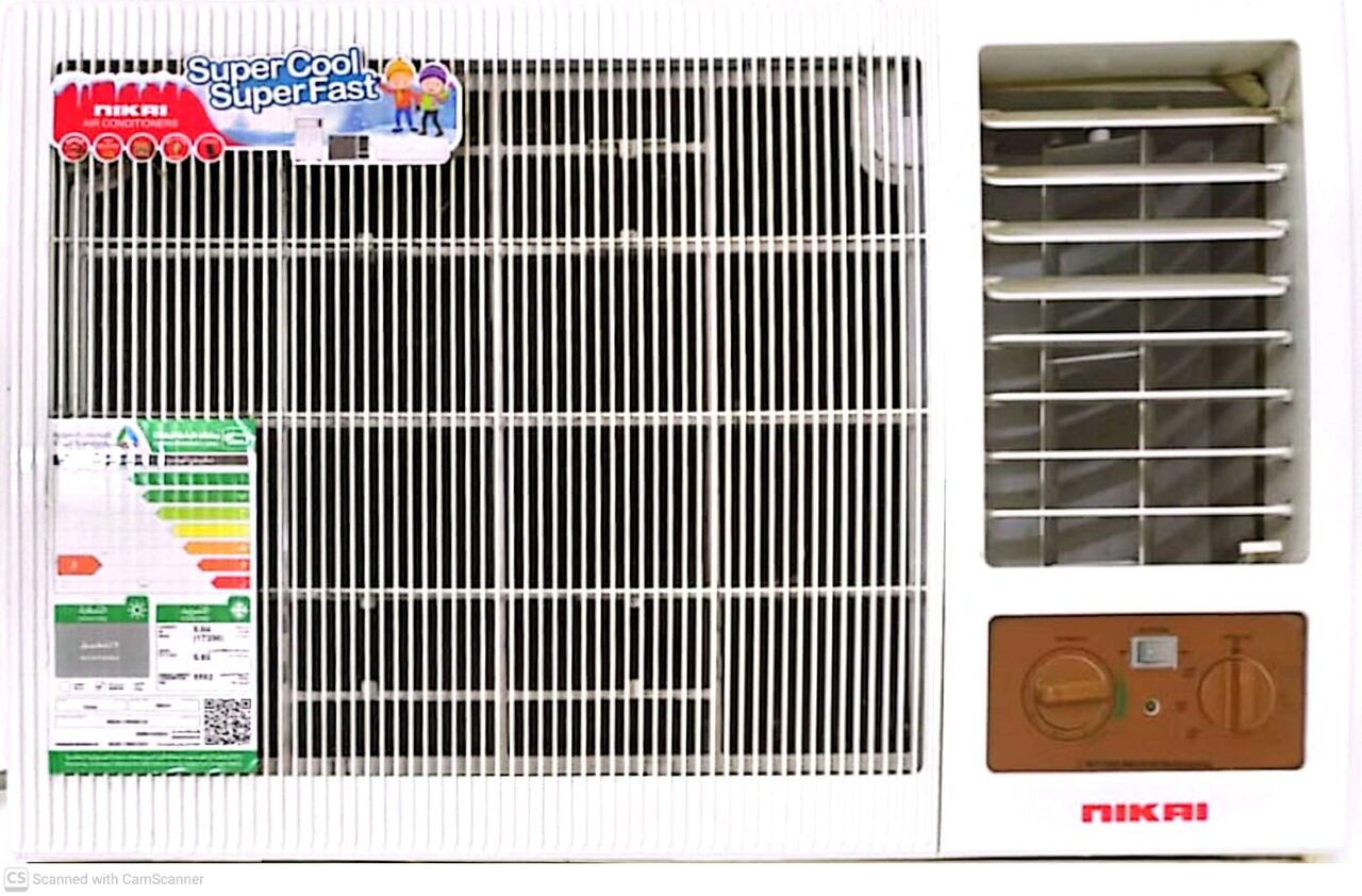 Riyadh, Air Conditioners, SAR 700,  Brand New, Under Warranty  Nikai 17,800 BTU Window Air Conditioner (Heat & Cool)