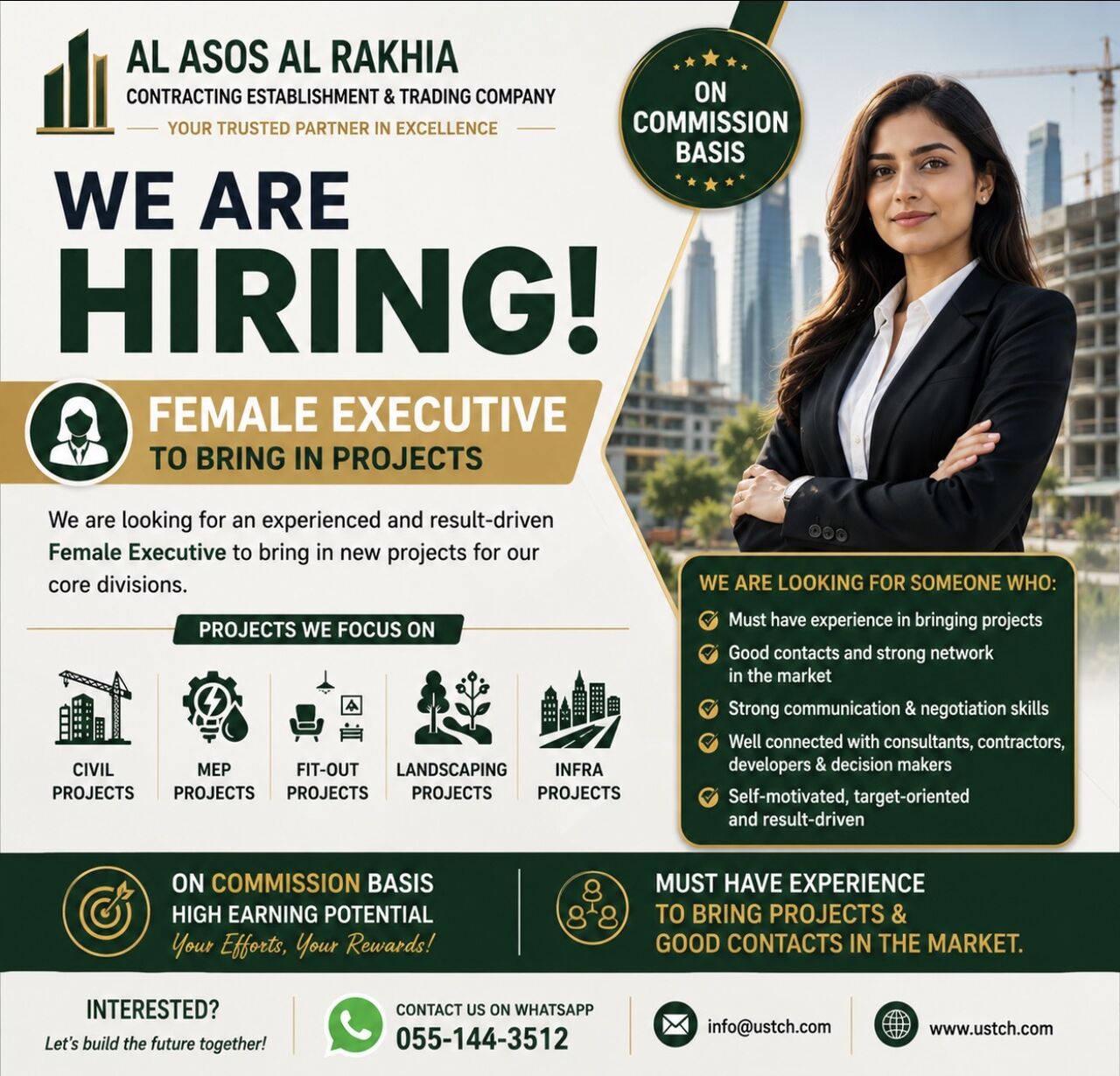 Riyadh, Jobs, Female Business Development Manager On A Commission Basis.