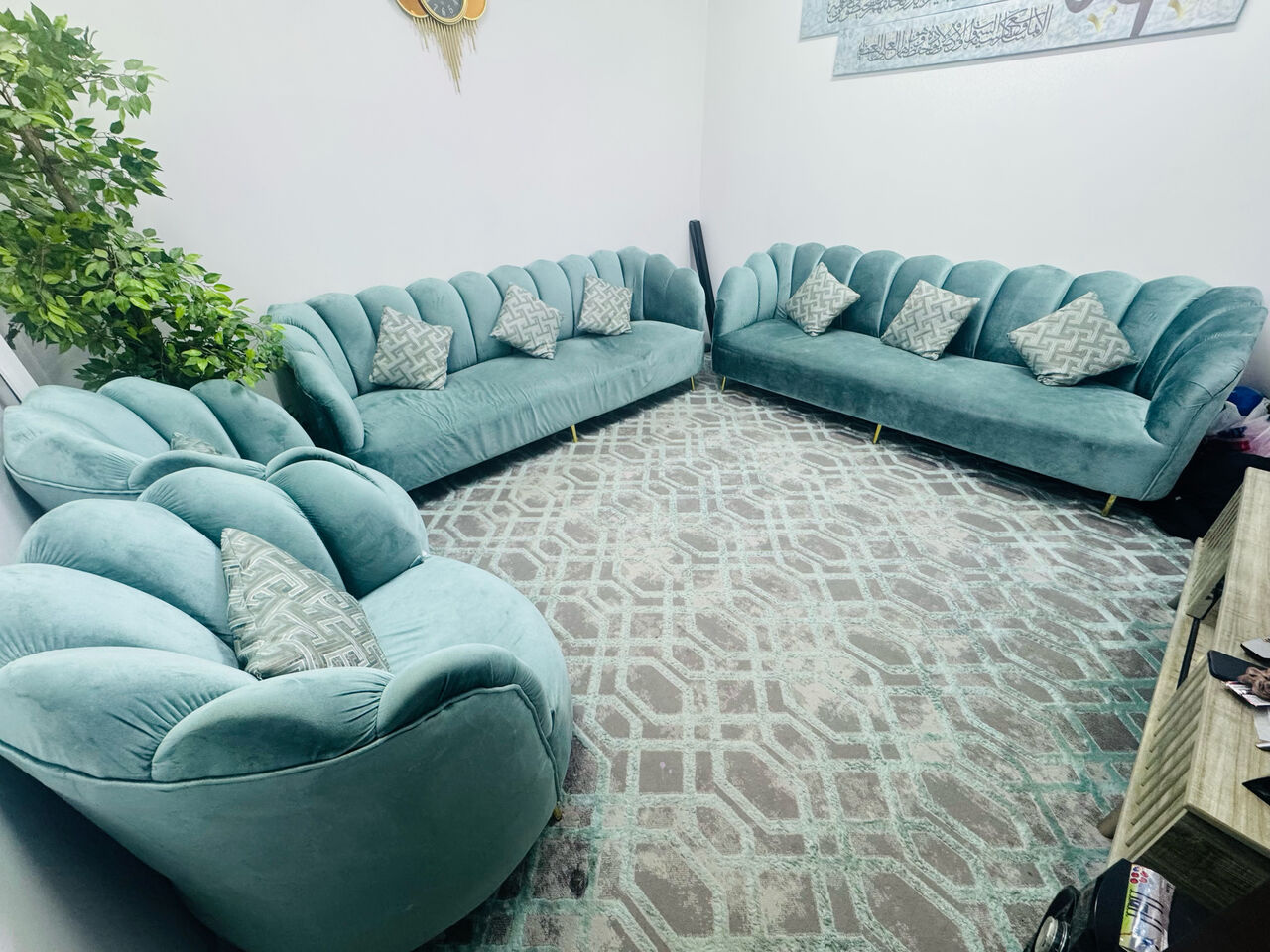 Hara, Furniture, SAR 500,  Sofa Set 8 Seater + Carpet