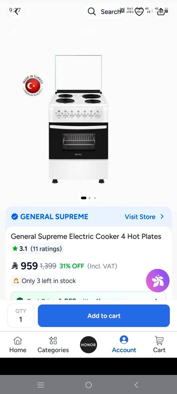 Riyadh, Electronics, SAR 650,  I Am Selling An Electric Stove With 4 Burners Almost New Used Only For 6 Months, Send Msg