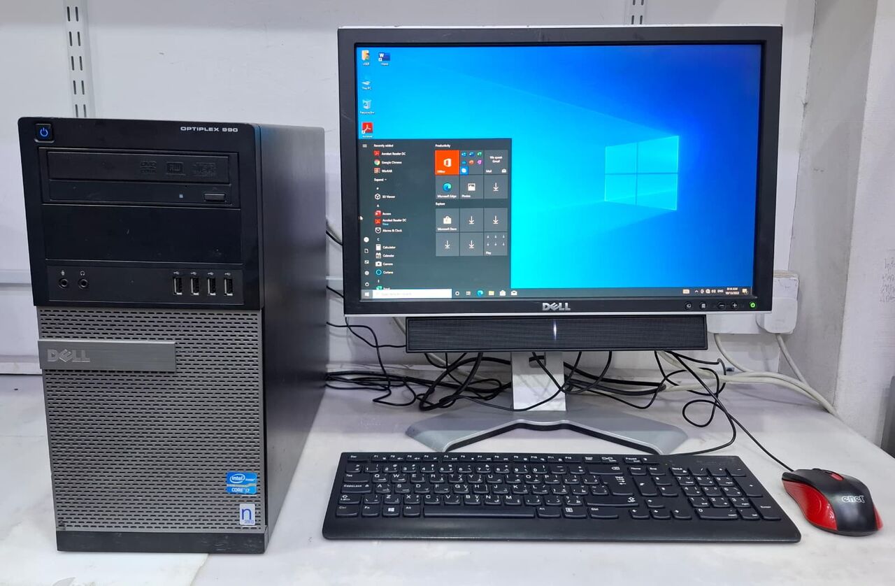 East Riffa, Computers, BHD 68,  Special Offer DELL Core I7 3.4GHz Computer Set 20" Monitor With Speaker 8GB RAM 256GB SSD