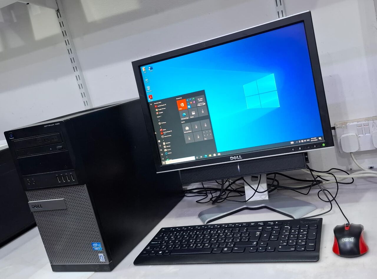 East Riffa, Computers, BHD 68,  Special Offer DELL Core I7 3.4GHz Computer Set 20" Monitor With Speaker 8GB RAM 256GB SSD