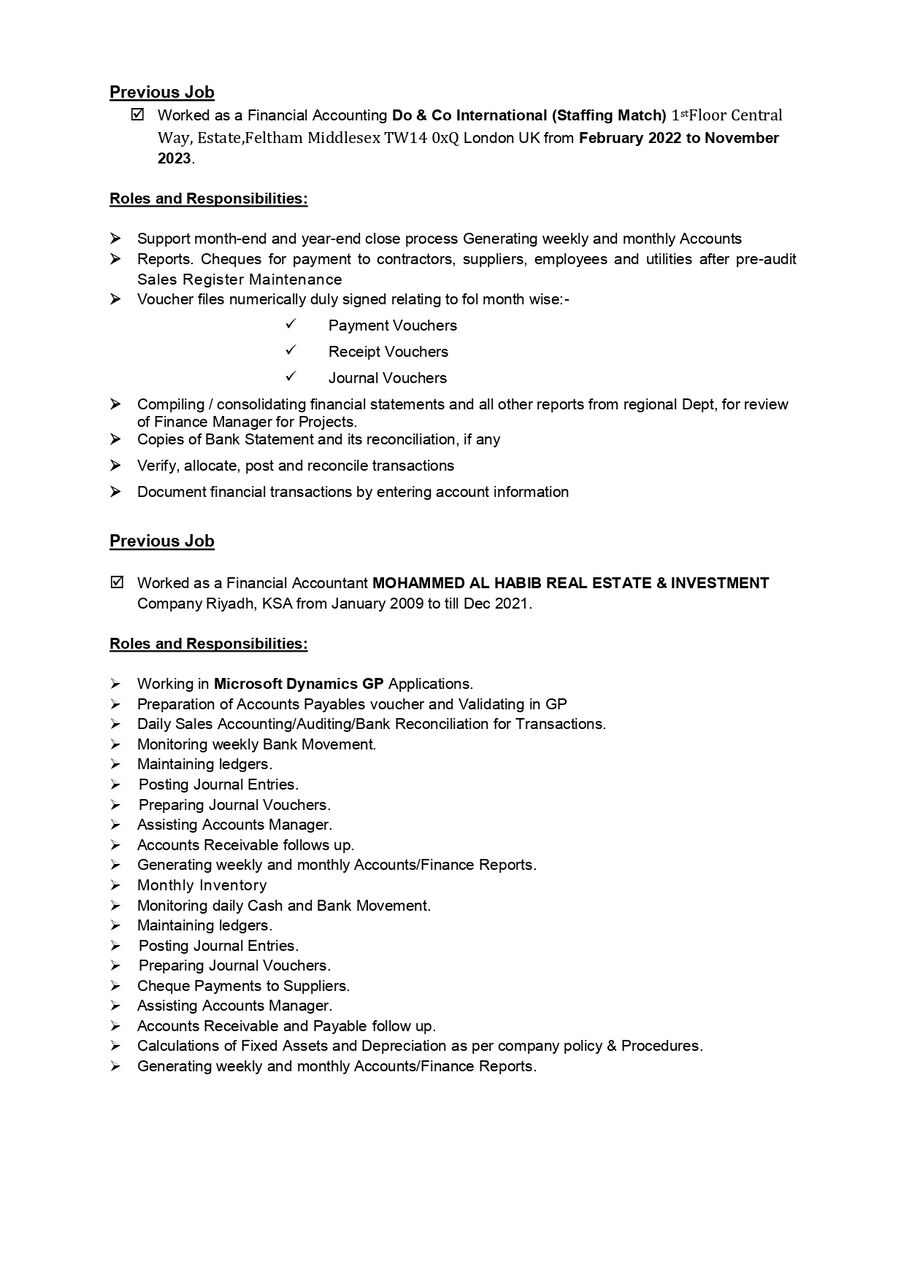 Jeddah, Job Seekers, Accountant Looking For Job Immediately Joining