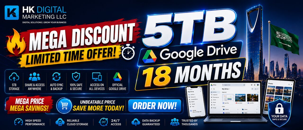 Riyadh, Computers, Google Drive Pro Gemni 5tb At Discounted Price