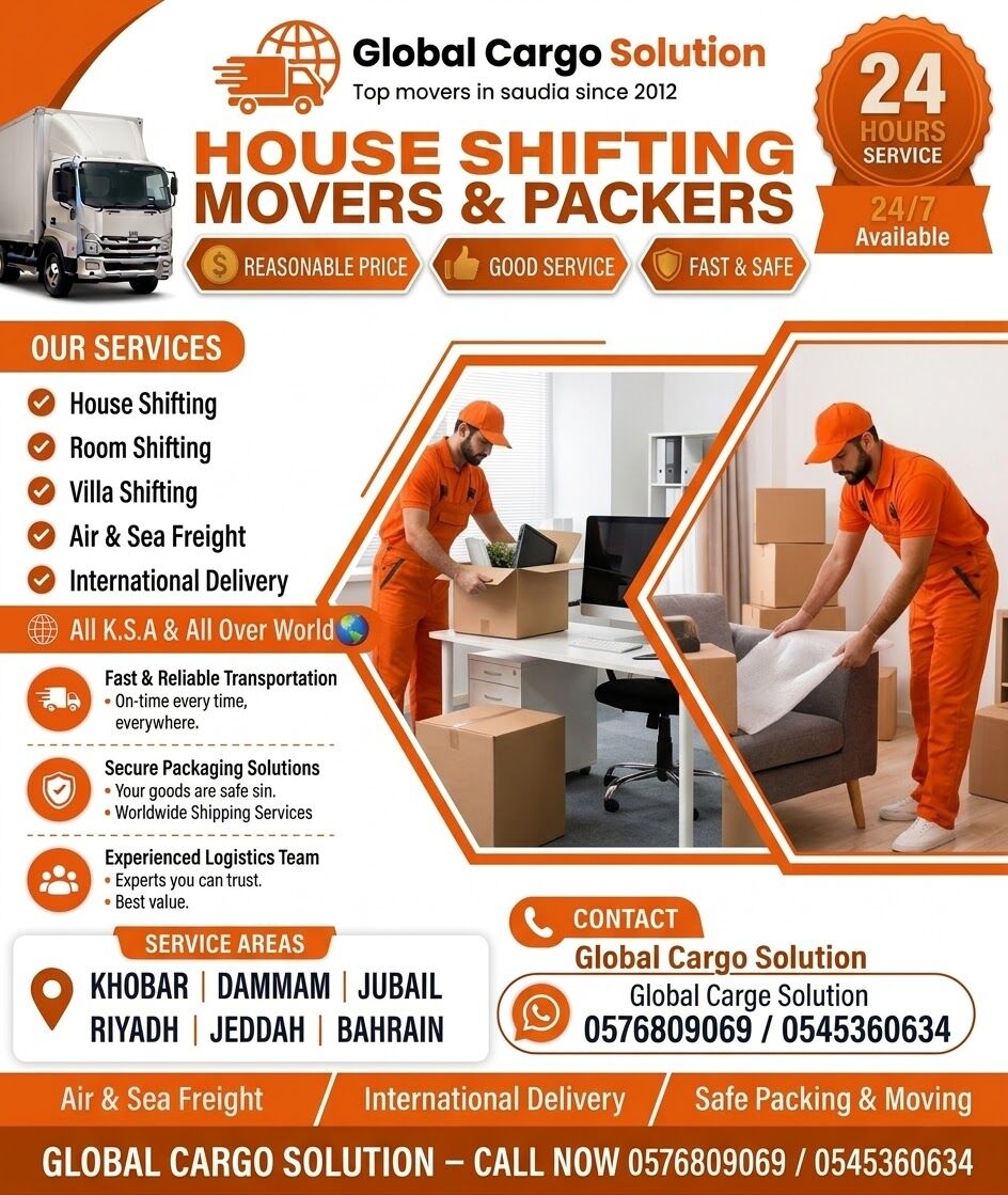 Khobar, Relocation, GCS  MOVERS & PACKERS REMOVALS RELOCATION DOOR TO DOOR GCC & WORLD?➡️0576809069
