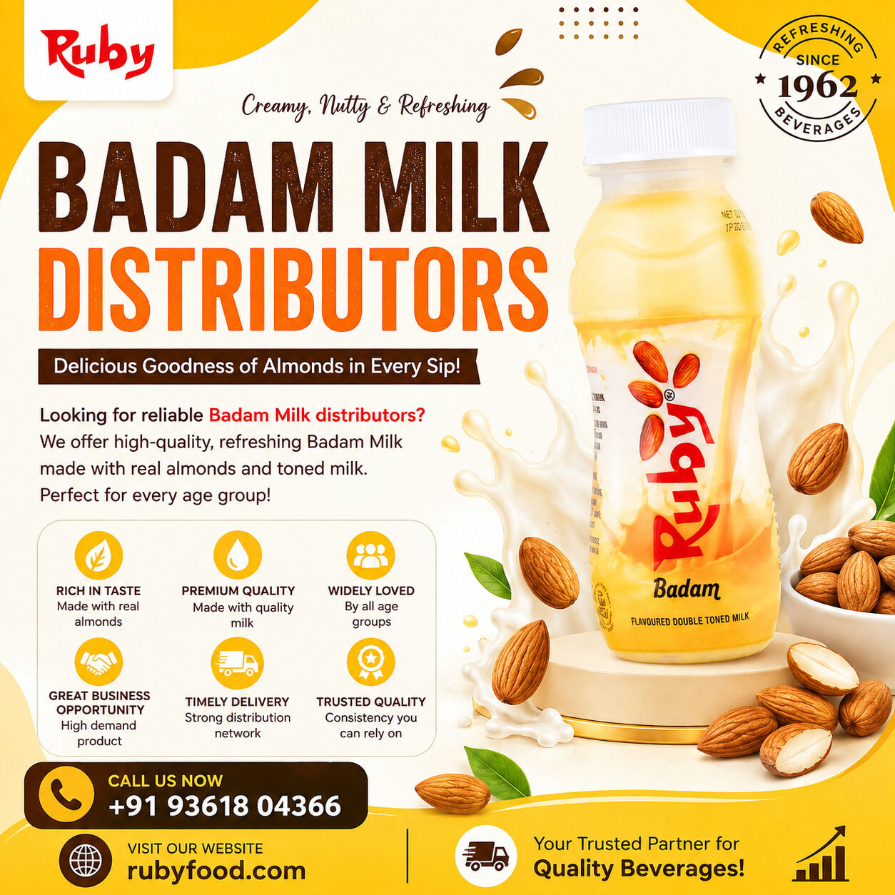 Madurai, Food, INR 40,  Badam Milk Supplier In Madurai, Tamil Nadu