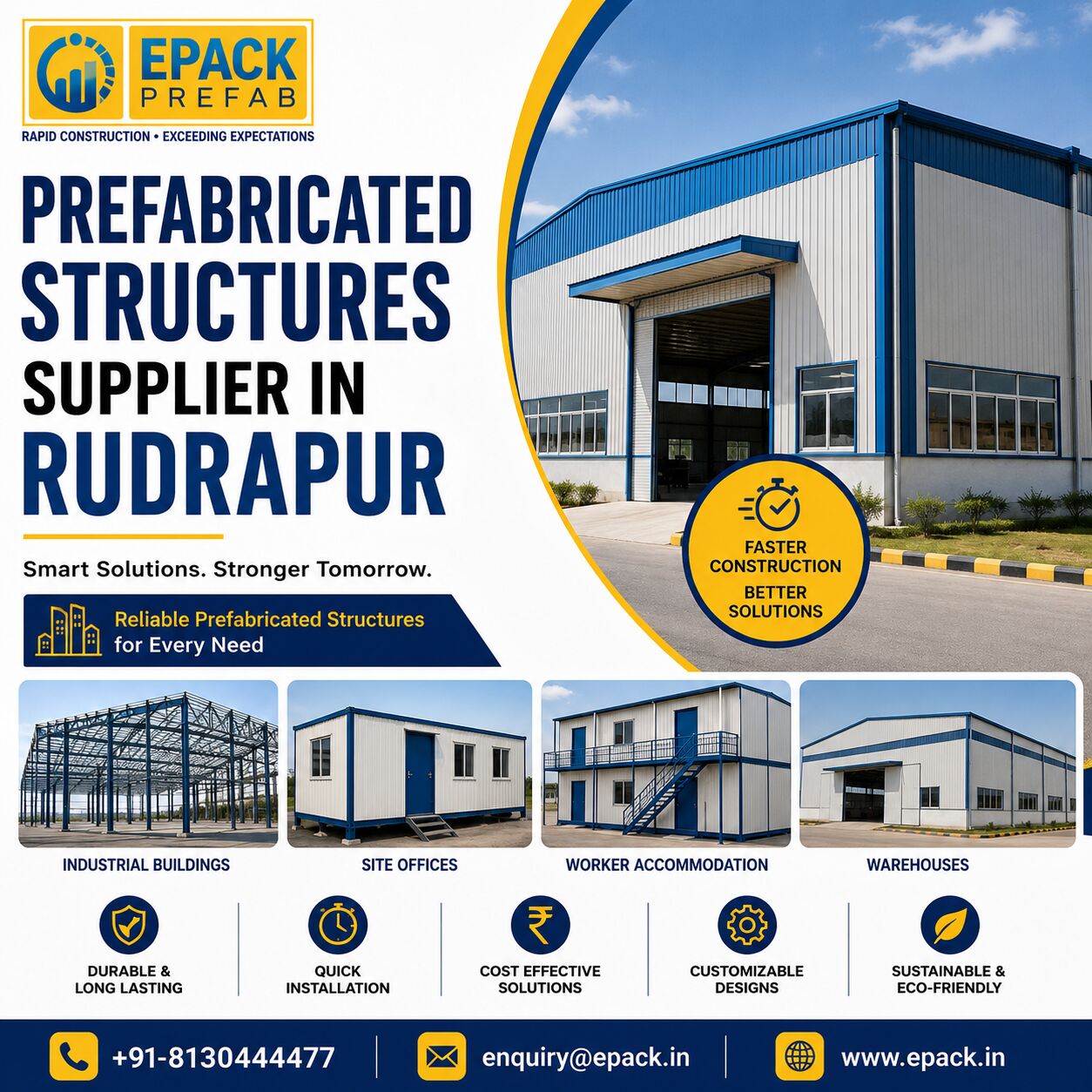 Greater Noida, Construction, Prefabricated Structures Manufacturer & Supplier In Rudrapur