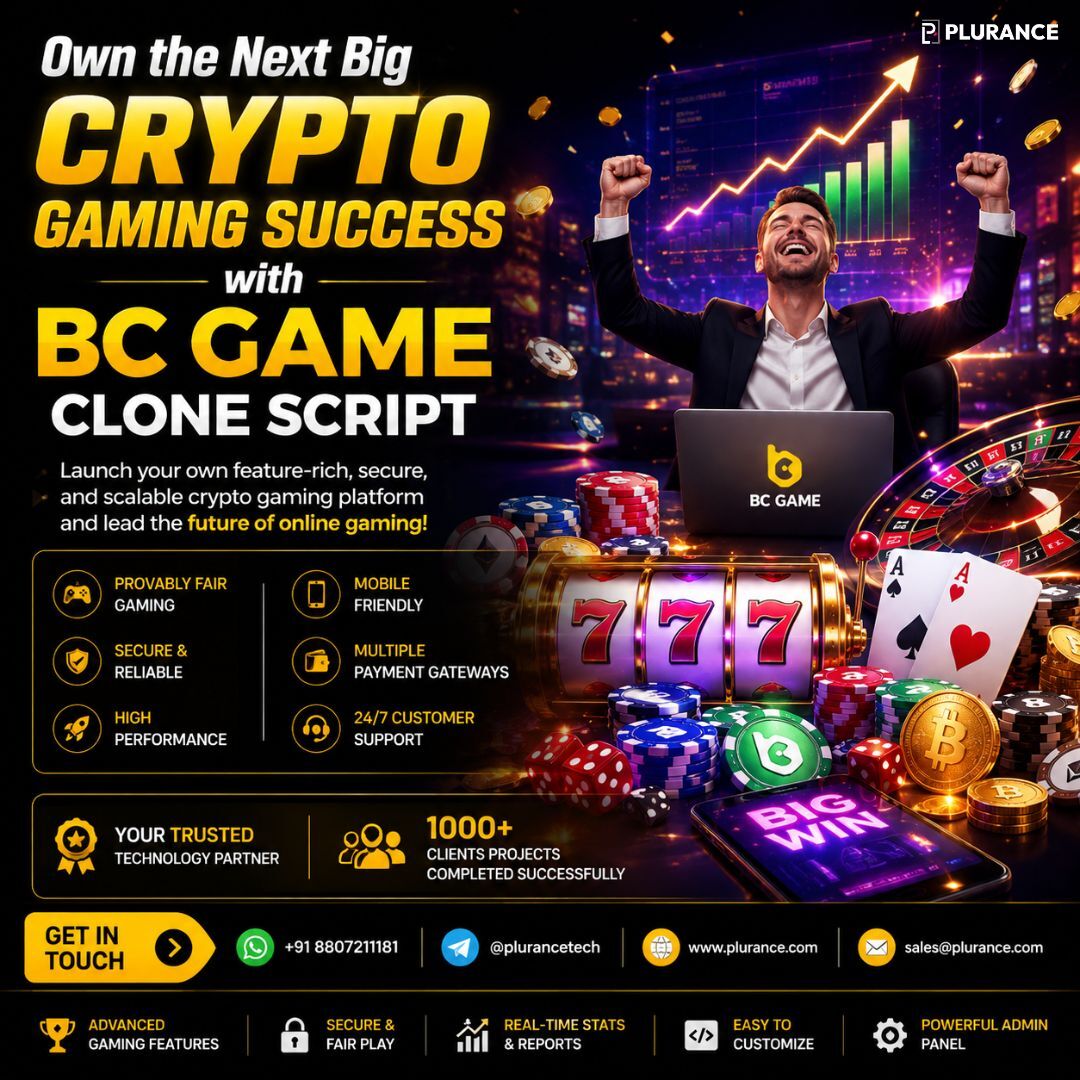Dhaka, Software Development, Own The Next Big Crypto Gaming Success With BC Game Clone Script