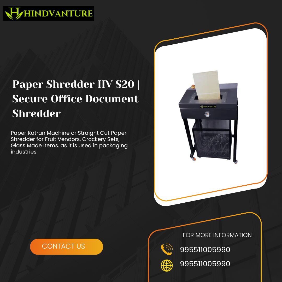 New Delhi, Legal, Paper Shredder HV S20 | Secure Office Document Shredder