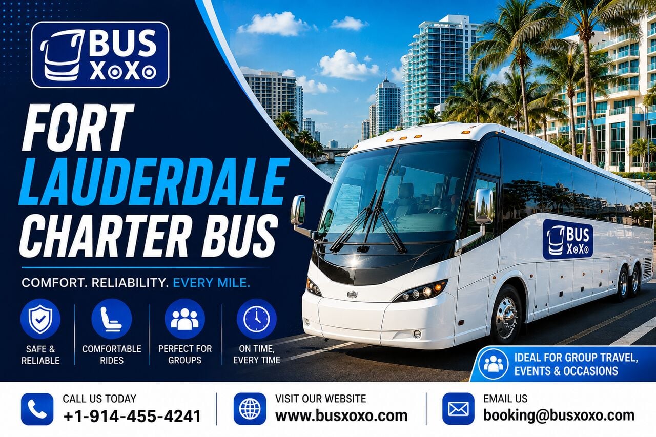 Los Angeles, Travel, Fort Lauderdale Charter Bus Rental For Easy Group Transportation