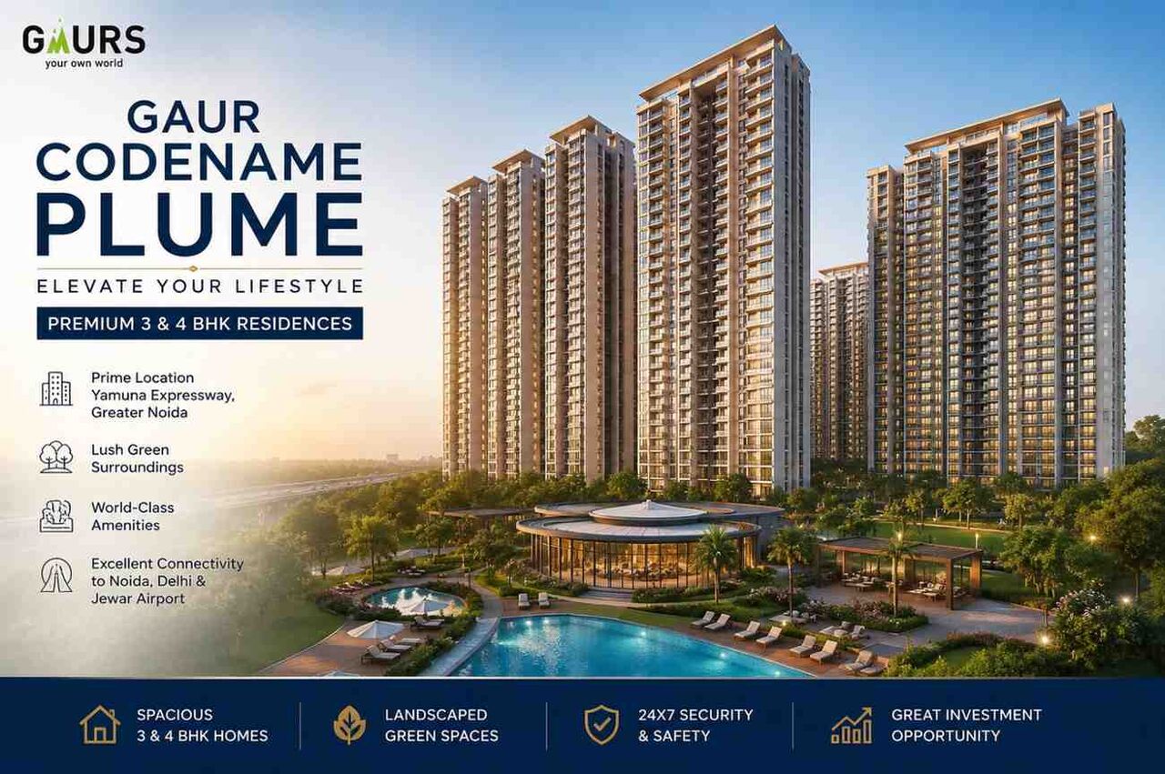 Greater Noida, Apartments, Flats, Houses & Villas, 1800 Sq. Meter,  Gaur Codename Plume &ndash; Premium Living In Greater Noida