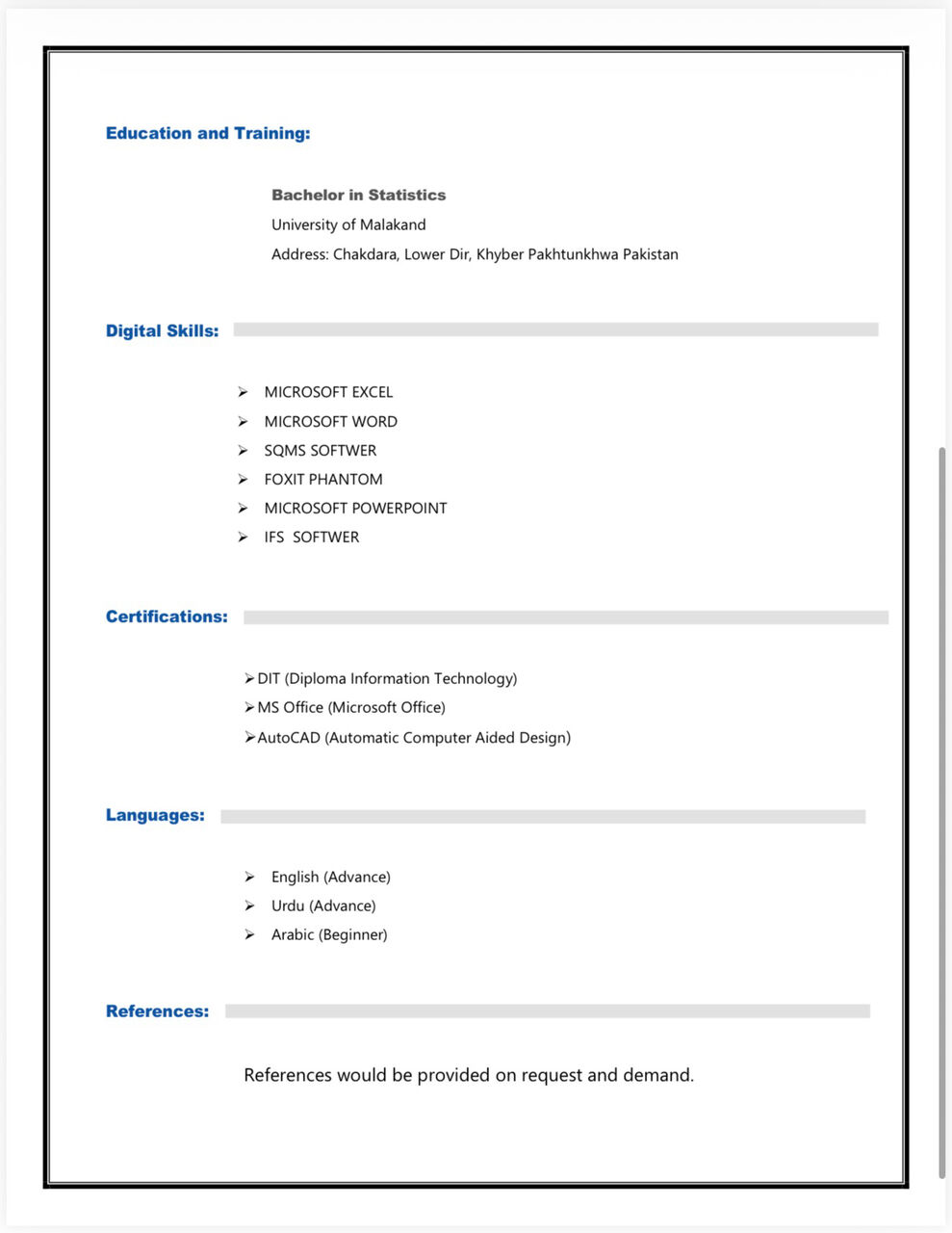 Jubail, Job Seekers, QA/QC DOCUMENTS CONTROLLER